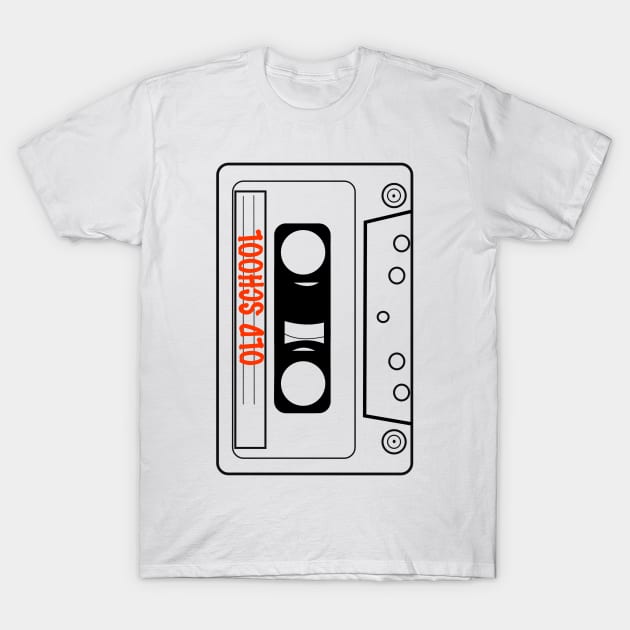 Retro Oldschool Cassette Tape Tees T-Shirt by humanwurm